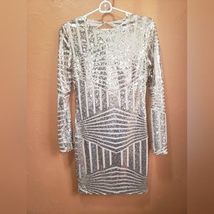 Charlotte Ruse Gold Dress Size Small